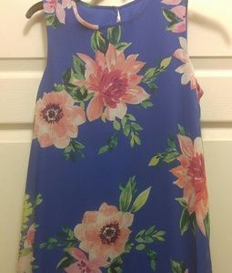 Floral no sleeve dress
